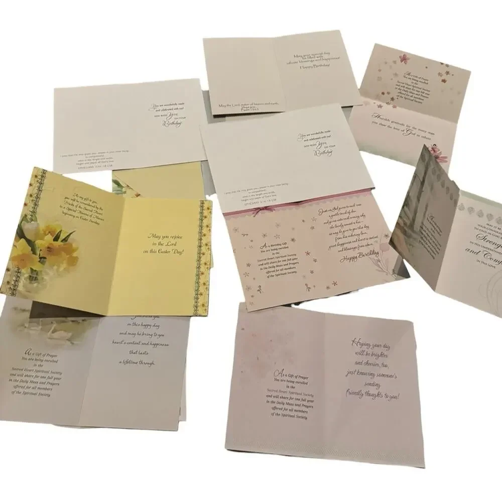 Lot 14 Religious Greeting Cards w/ Envelopes Birthday Sympathy Easter Get Well